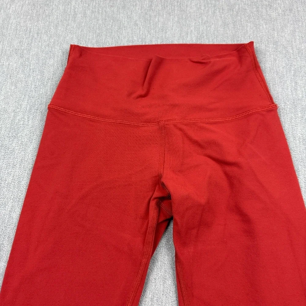 Lululemon Leggings Women 6 Orange Wunder Under Crop High Rise 21